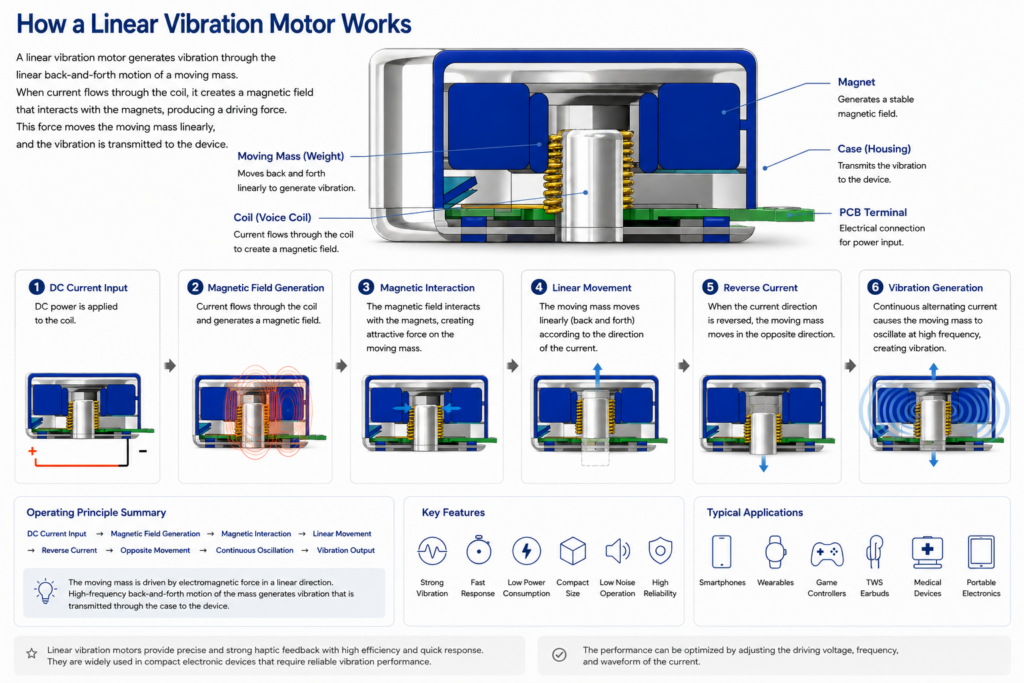 linear vibration motor principle